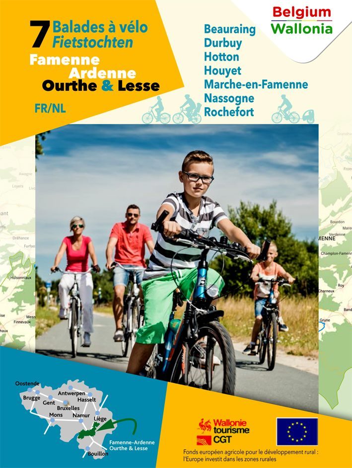 Pochette 7 Balades à vélo en Famenne-Ardenne - Maison du Tourisme Famenne  Ardenne